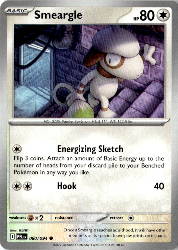 Front of Smeargle 080/094 from Phantasmal Flames