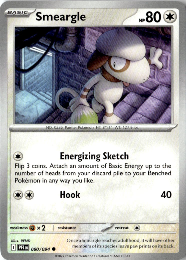 Front of Smeargle 080/094 from Phantasmal Flames