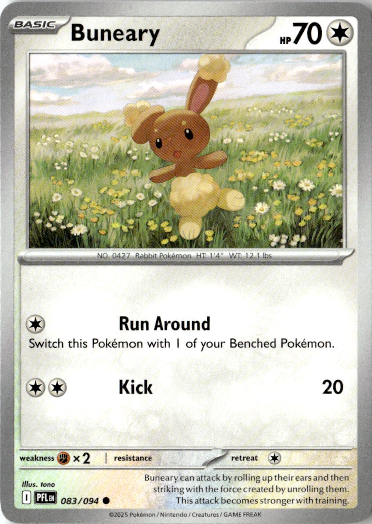 Front of Buneary 083/094 from Phantasmal Flames