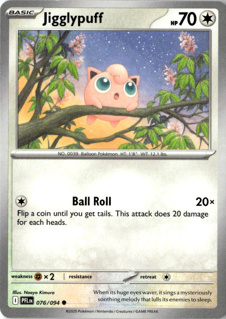 Front of Jigglypuff 076/094 from Phantasmal Flames