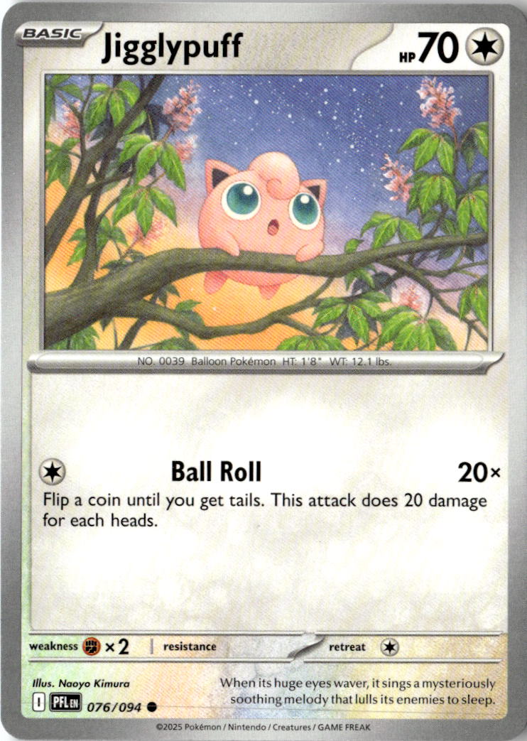 Front of Jigglypuff 076/094 from Phantasmal Flames