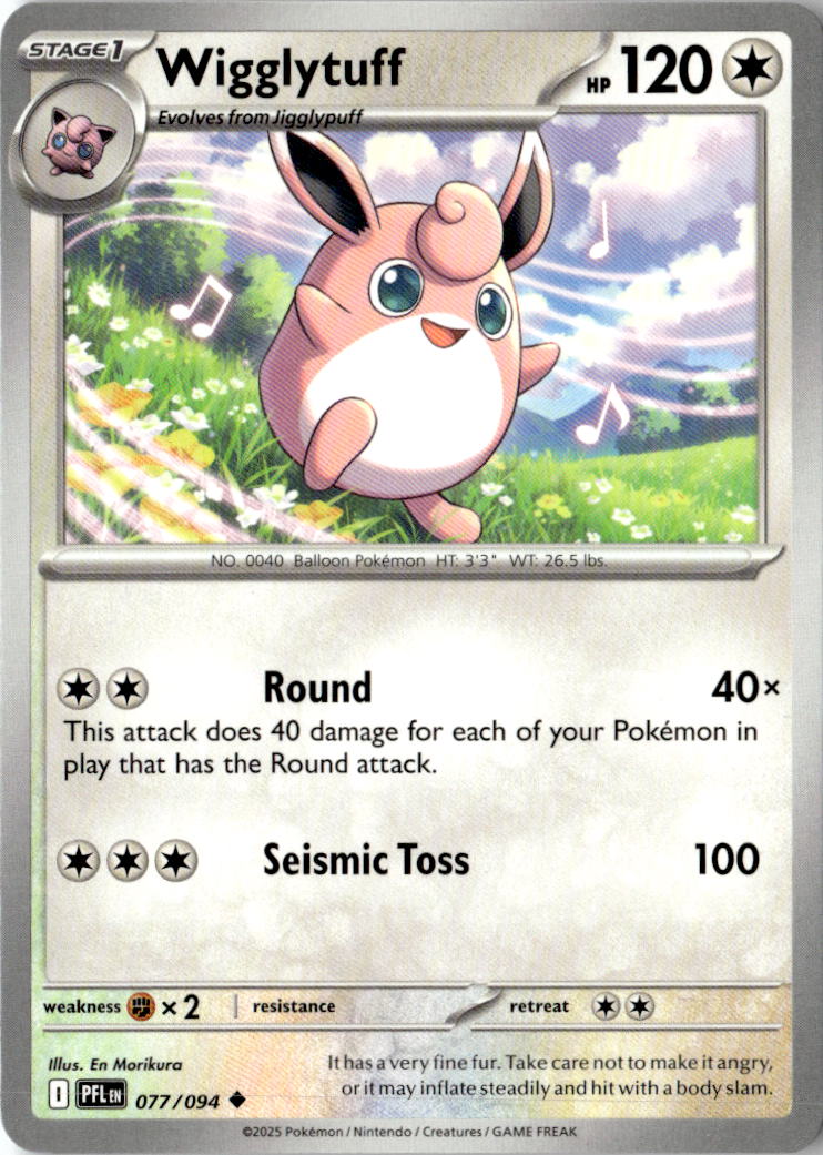 Front of Wigglytuff 077/094 from Phantasmal Flames