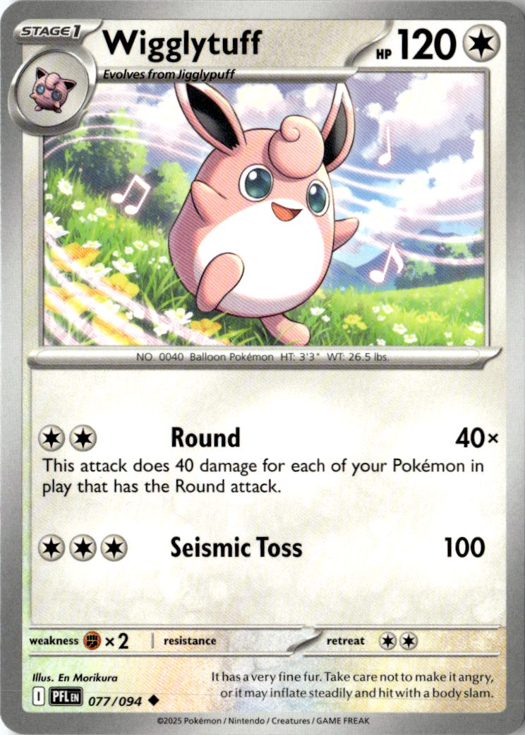 Front of Wigglytuff 077/094 from Phantasmal Flames
