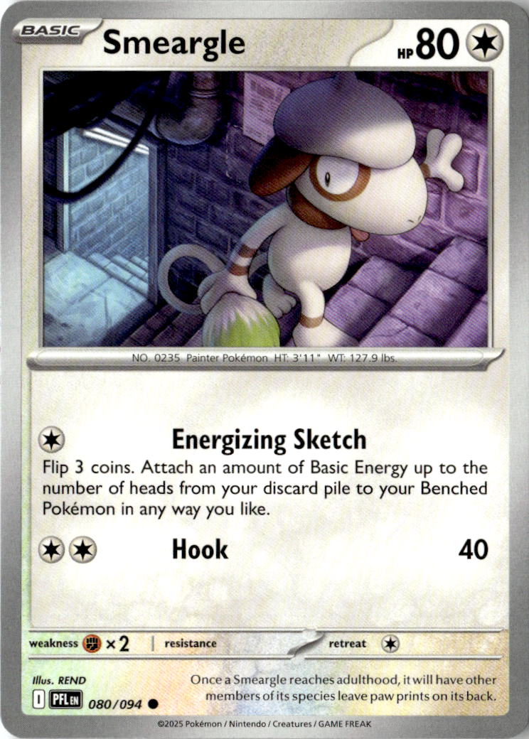 Front of Smeargle 080/094 from Phantasmal Flames