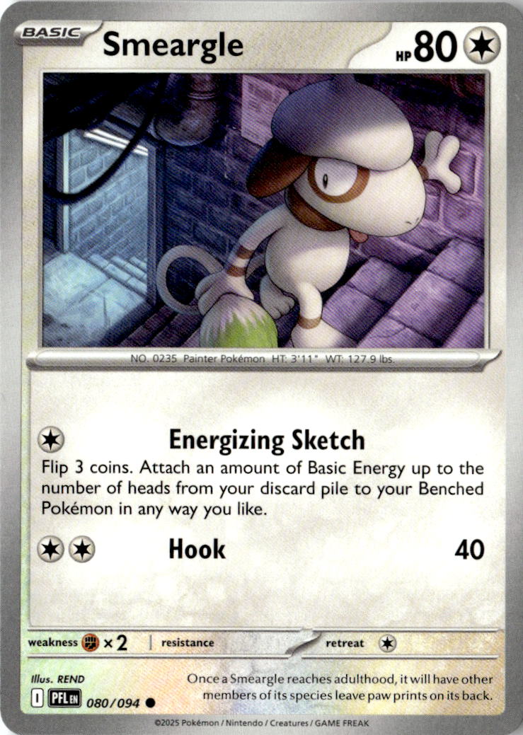 Front of Smeargle 080/094 from Phantasmal Flames