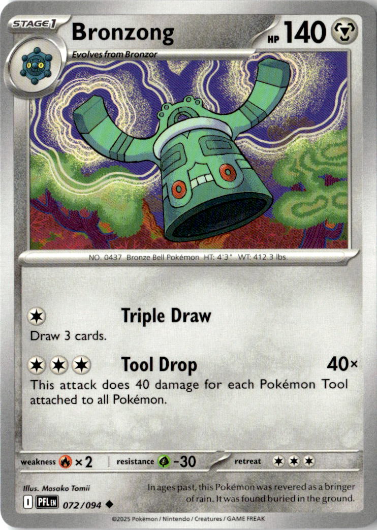 Front of Bronzong 072/094 from Phantasmal Flames