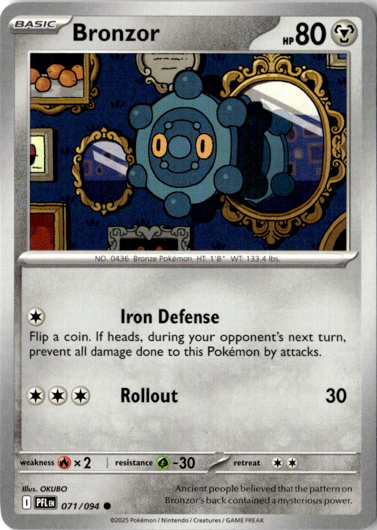 Front of Bronzor 071/094 from Phantasmal Flames