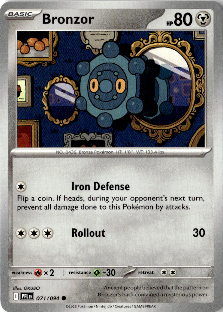 Front of Bronzor 071/094 from Phantasmal Flames