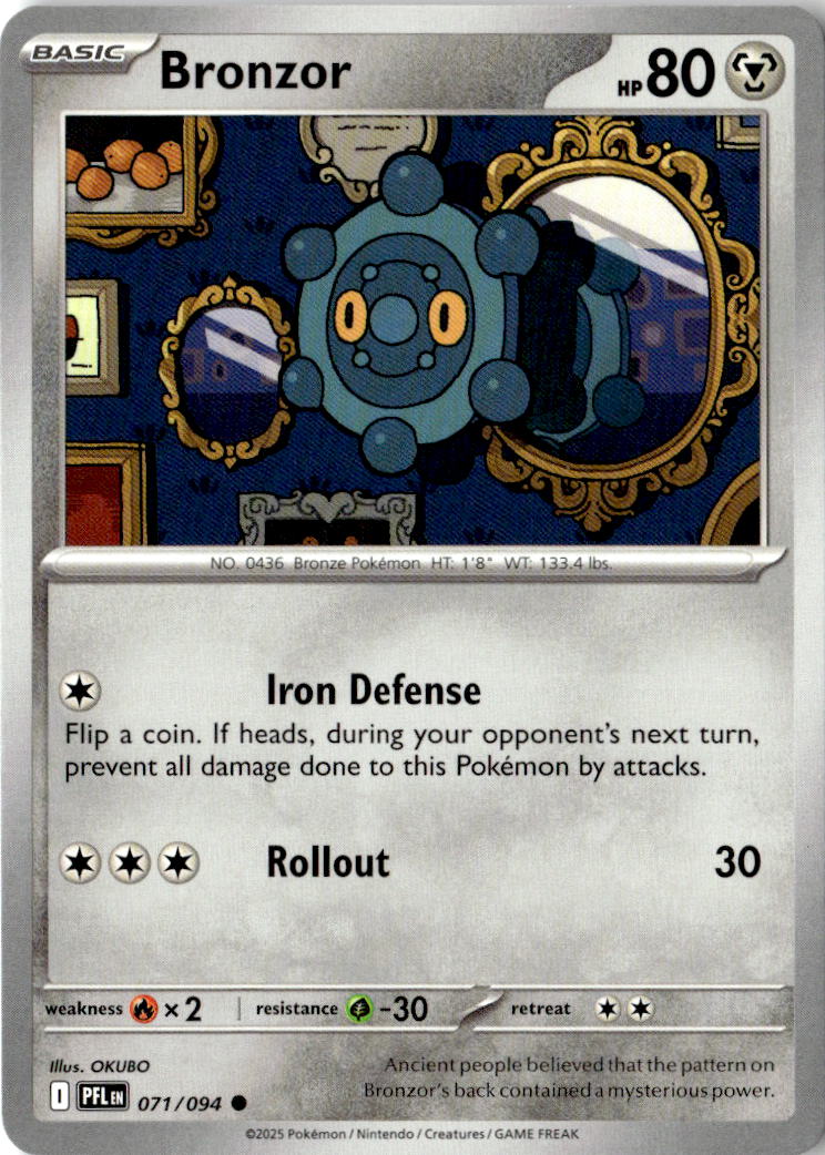 Front of Bronzor 071/094 from Phantasmal Flames