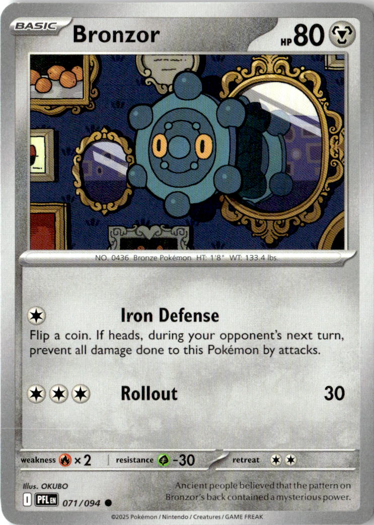 Front of Bronzor 071/094 from Phantasmal Flames