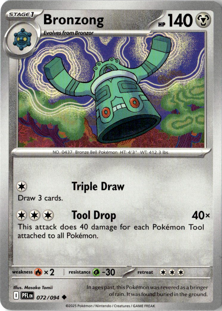 Front of Bronzong 072/094 from Phantasmal Flames