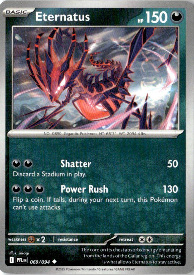 Front of Eternatus 069/094 from Phantasmal Flames