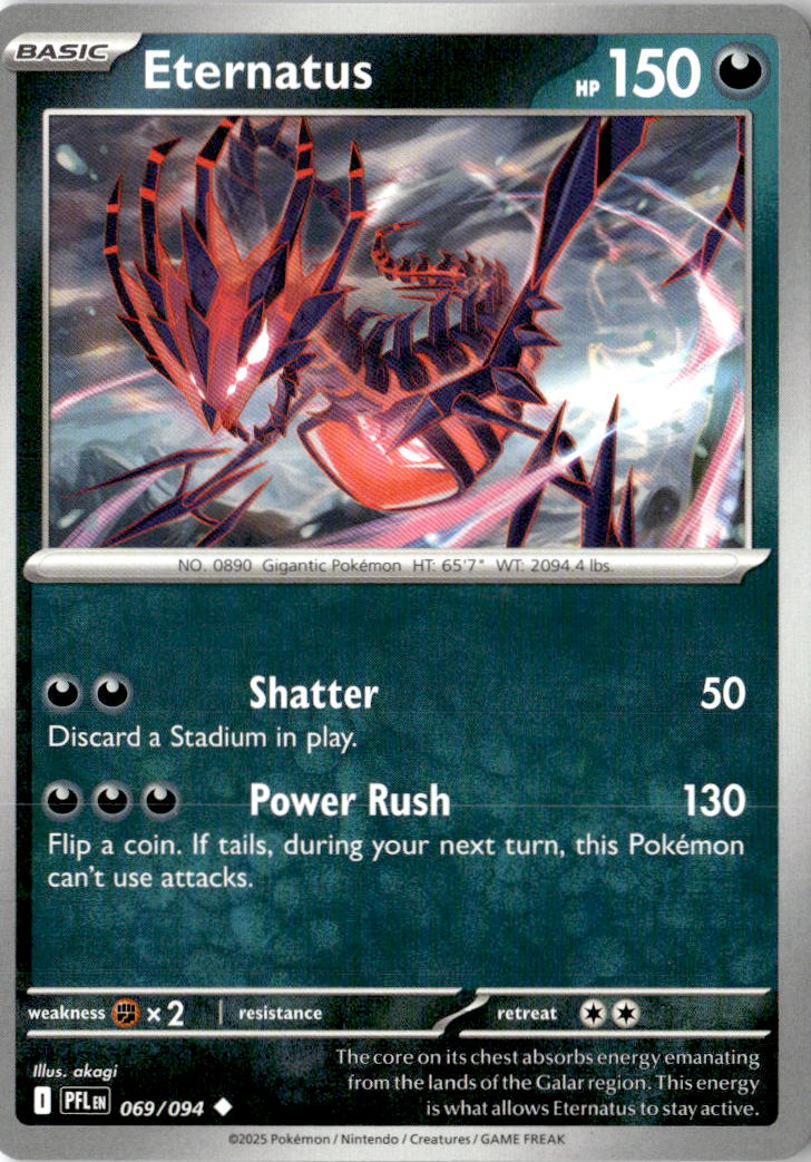 Front of Eternatus 069/094 from Phantasmal Flames