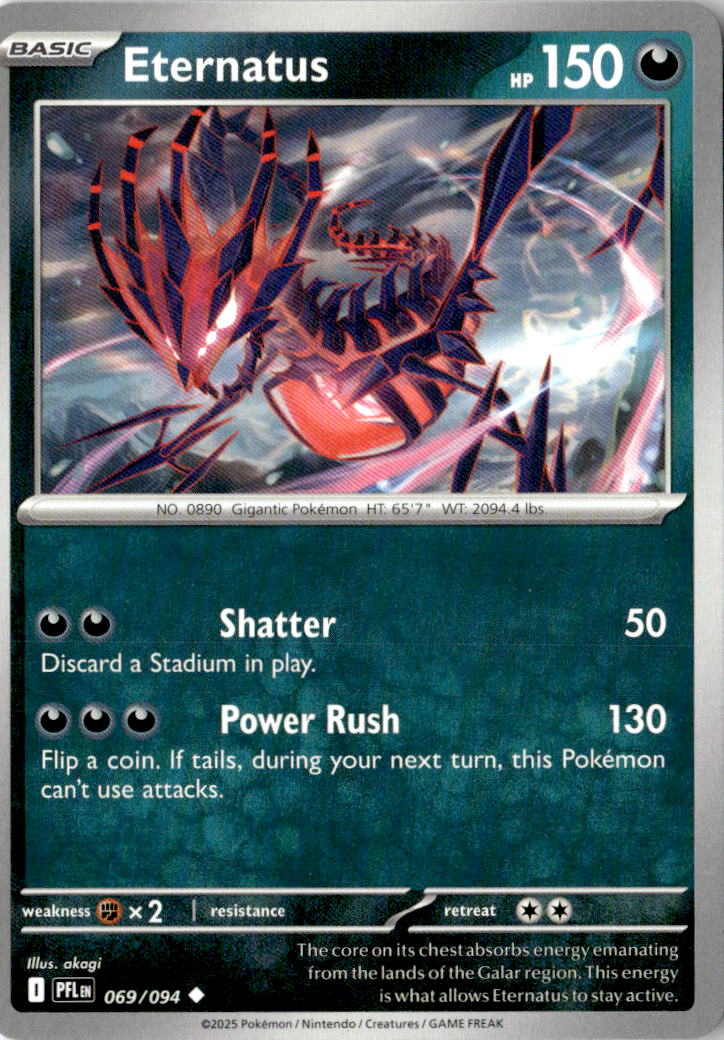 Front of Eternatus 069/094 from Phantasmal Flames