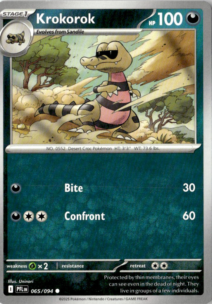 Front of Krokorok 065/094 from Phantasmal Flames