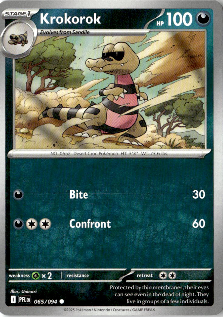 Front of Krokorok 065/094 from Phantasmal Flames