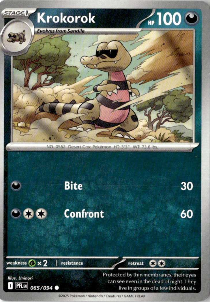Front of Krokorok 065/094 from Phantasmal Flames