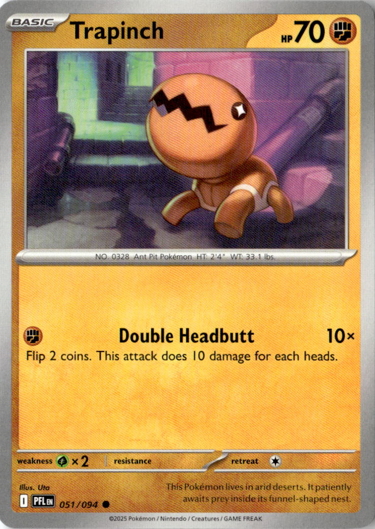 Front of Trapinch 051/094 from Phantasmal Flames