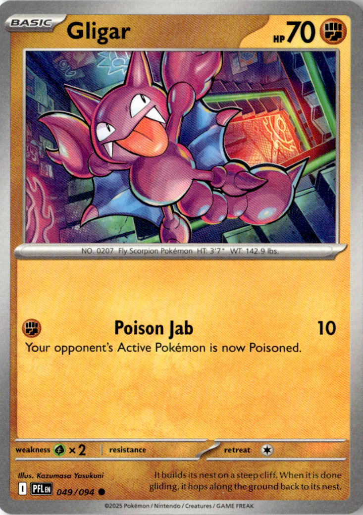 Front of Gligar 049/094 from Phantasmal Flames