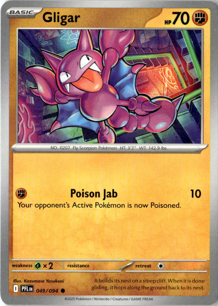 Front of Gligar 049/094 from Phantasmal Flames
