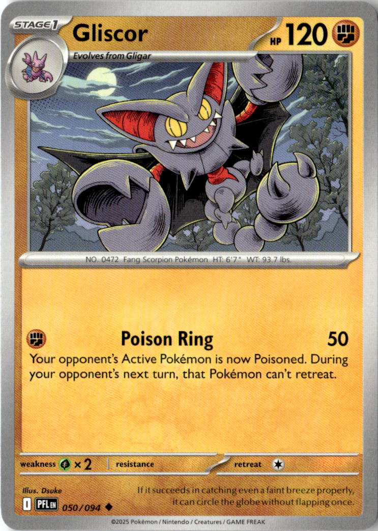 Front of Gliscor 050/094 from Phantasmal Flames