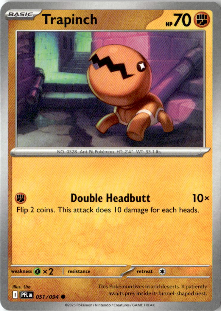 Front of Trapinch 051/094 from Phantasmal Flames