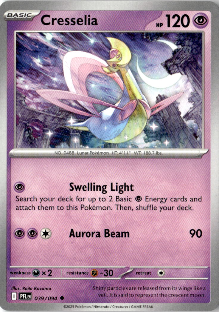 Front of Cresselia 039/094 from Phantasmal Flames