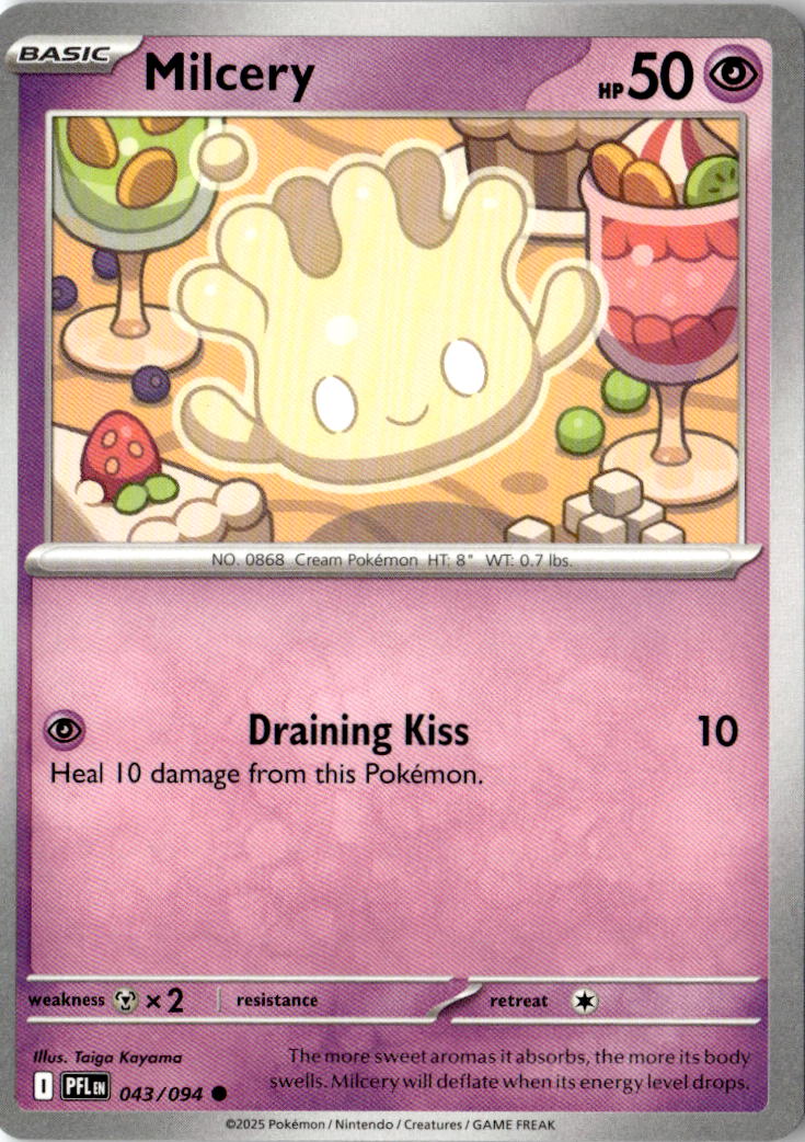 Front of Milcery 043/094 from Phantasmal Flames