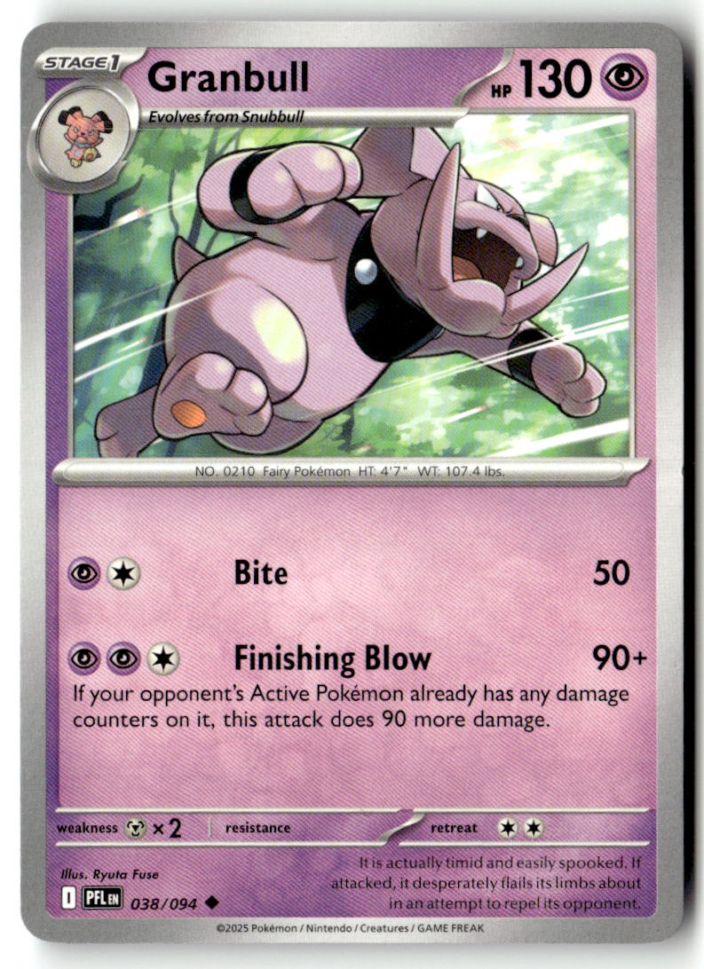 Front of Granbull 038/094 from Phantasmal Flames