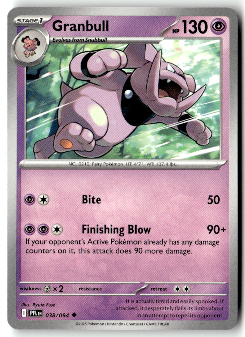 Front of Granbull 038/094 from Phantasmal Flames