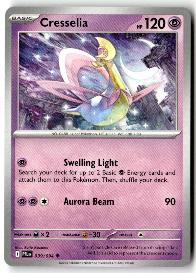 Front of Cresselia 039/094 from Phantasmal Flames