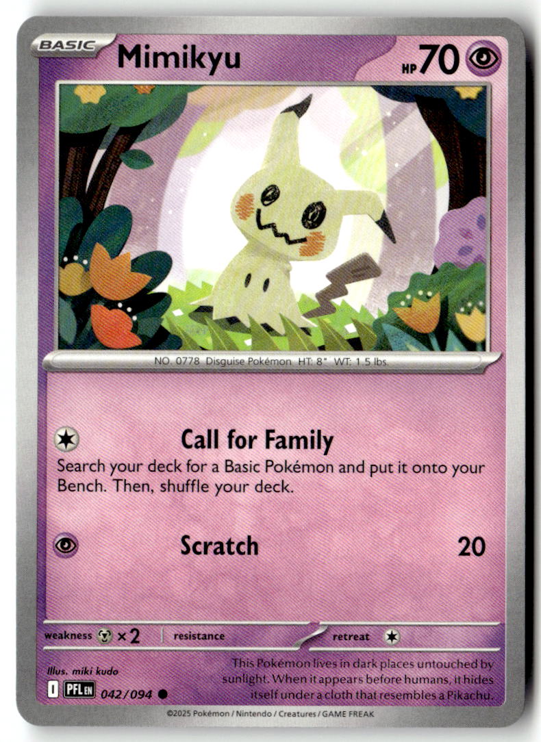 Front of Mimikyu 042/094 from Phantasmal Flames