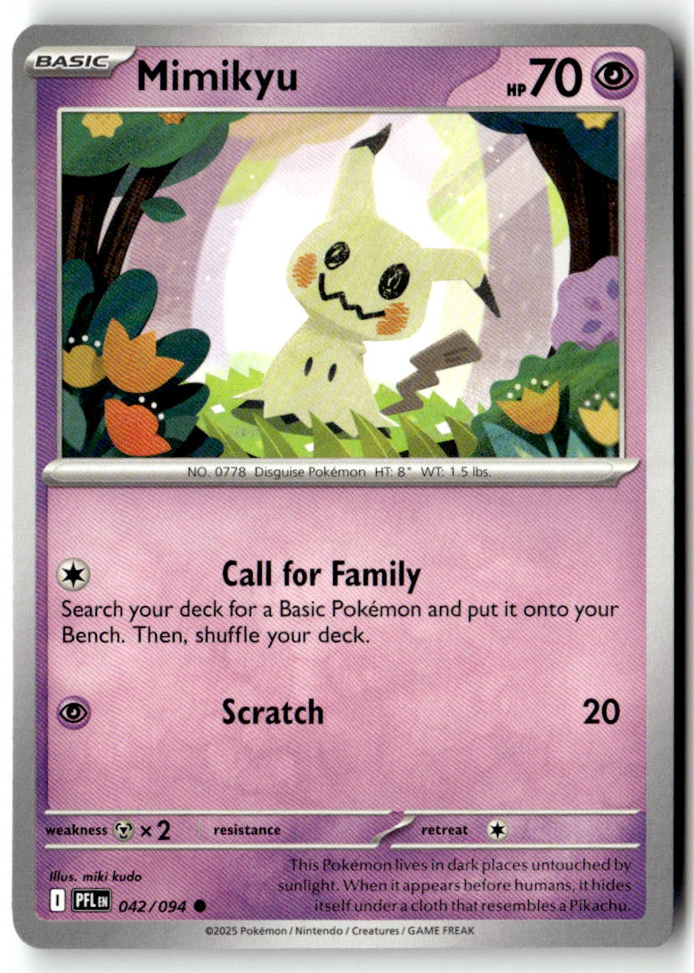 Front of Mimikyu 042/094 from Phantasmal Flames
