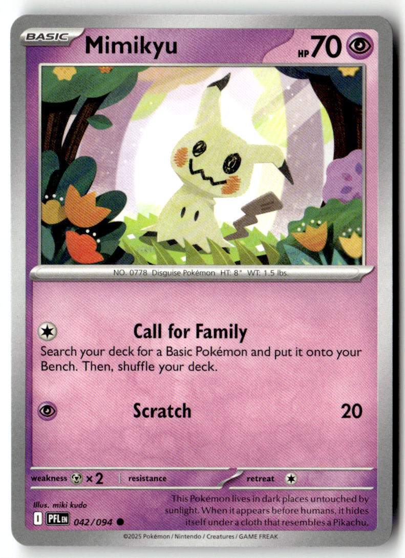 Front of Mimikyu 042/094 from Phantasmal Flames