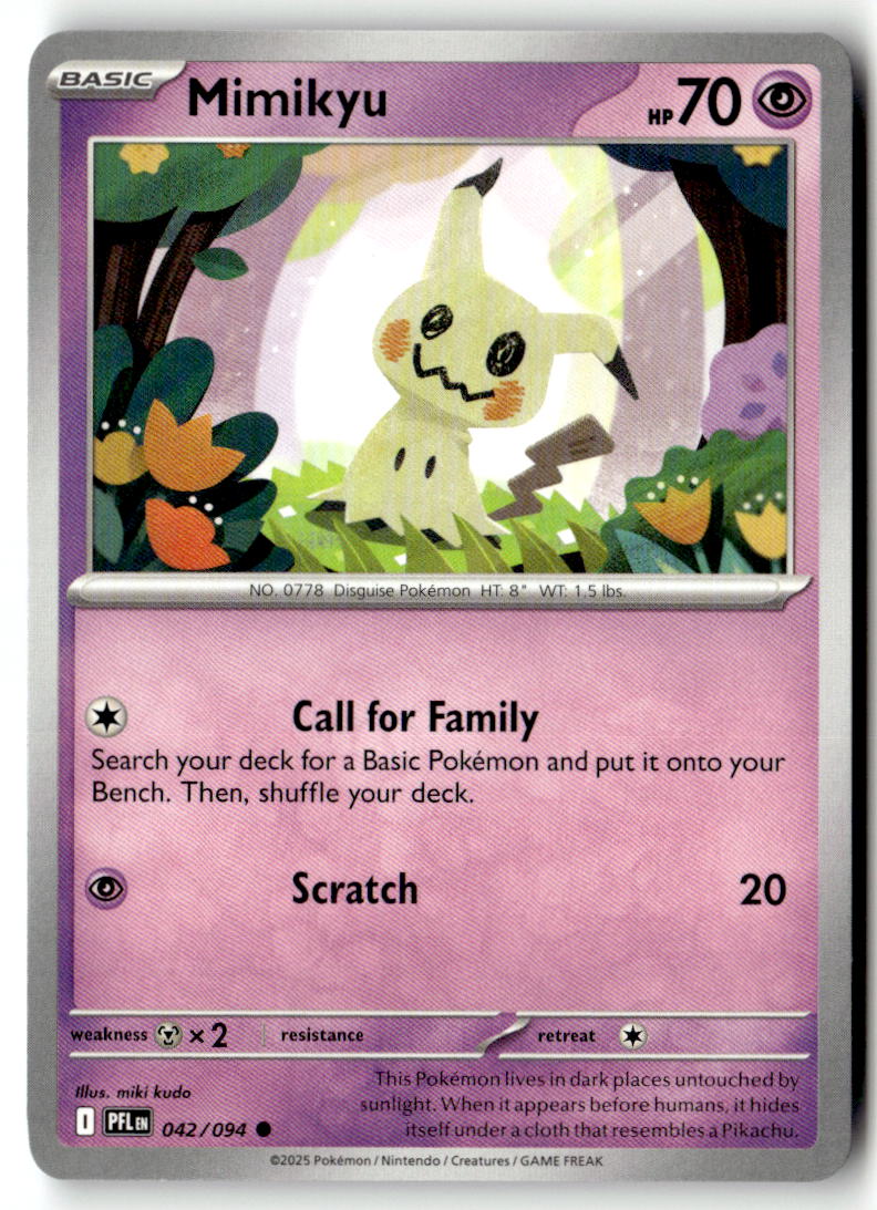 Front of Mimikyu 042/094 from Phantasmal Flames