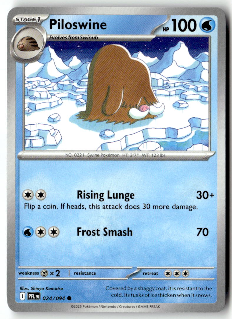 Front of Piloswine 024/094 from Phantasmal Flames