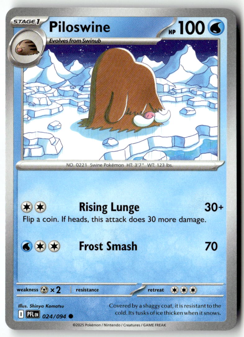 Front of Piloswine 024/094 from Phantasmal Flames