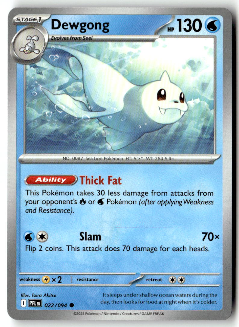Front of Dewgong 022/094 from Phantasmal Flames