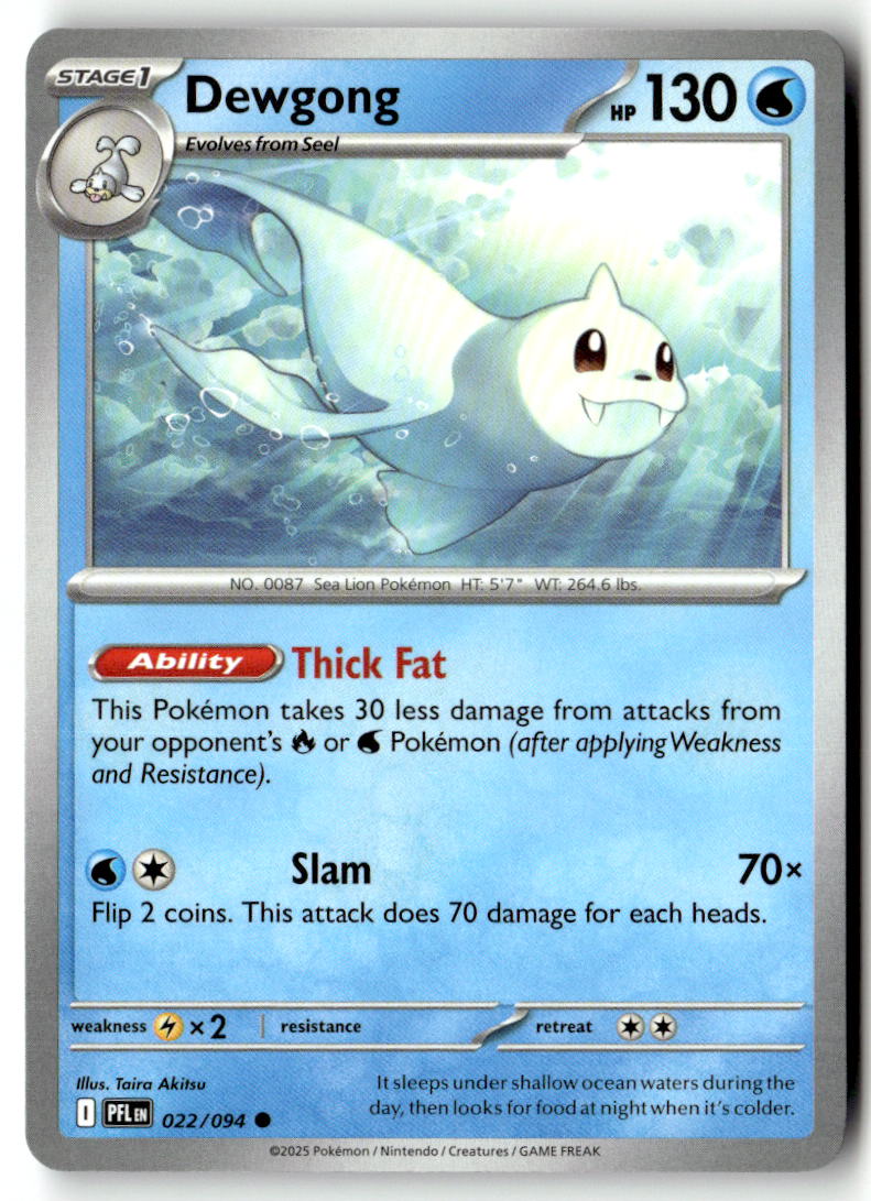 Front of Dewgong 022/094 from Phantasmal Flames