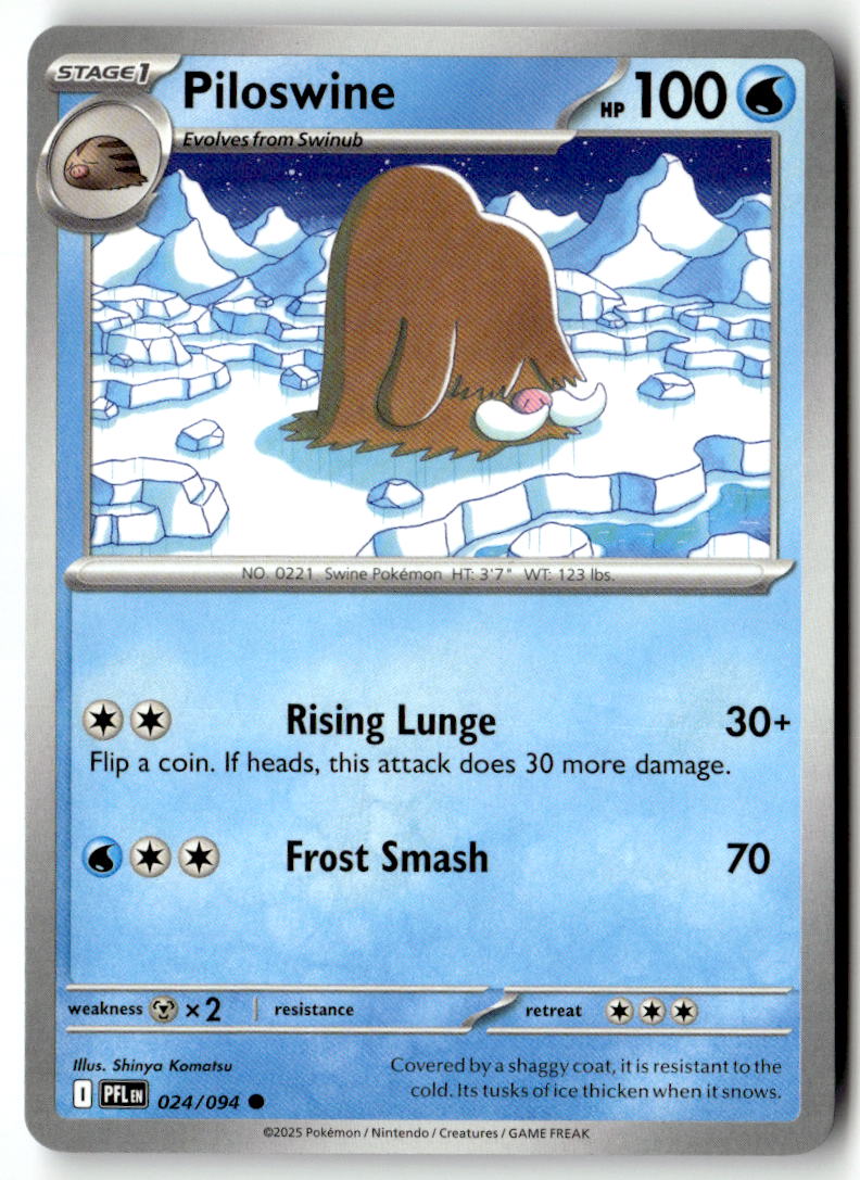 Front of Piloswine 024/094 from Phantasmal Flames