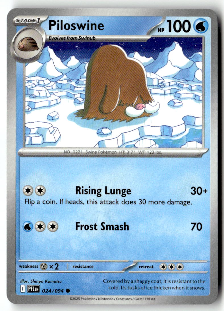 Front of Piloswine 024/094 from Phantasmal Flames