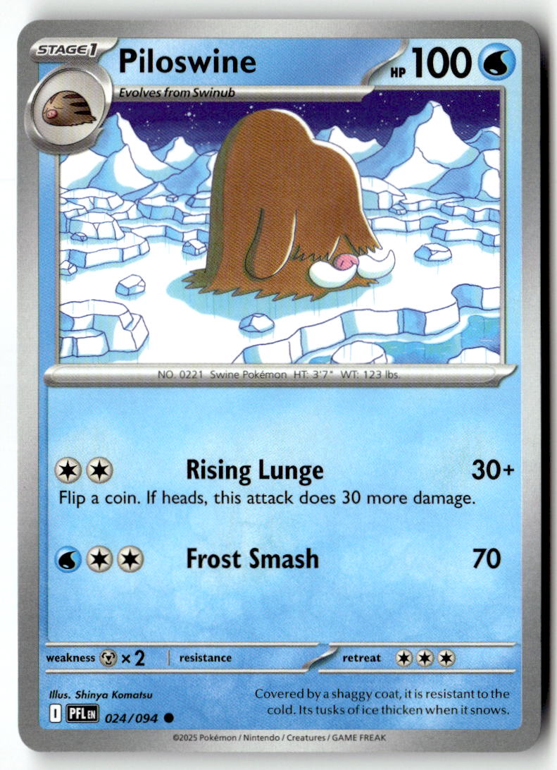 Front of Piloswine 024/094 from Phantasmal Flames