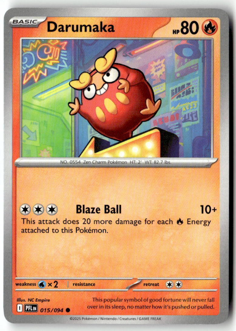 Front of Darumaka 015/094 from Phantasmal Flames