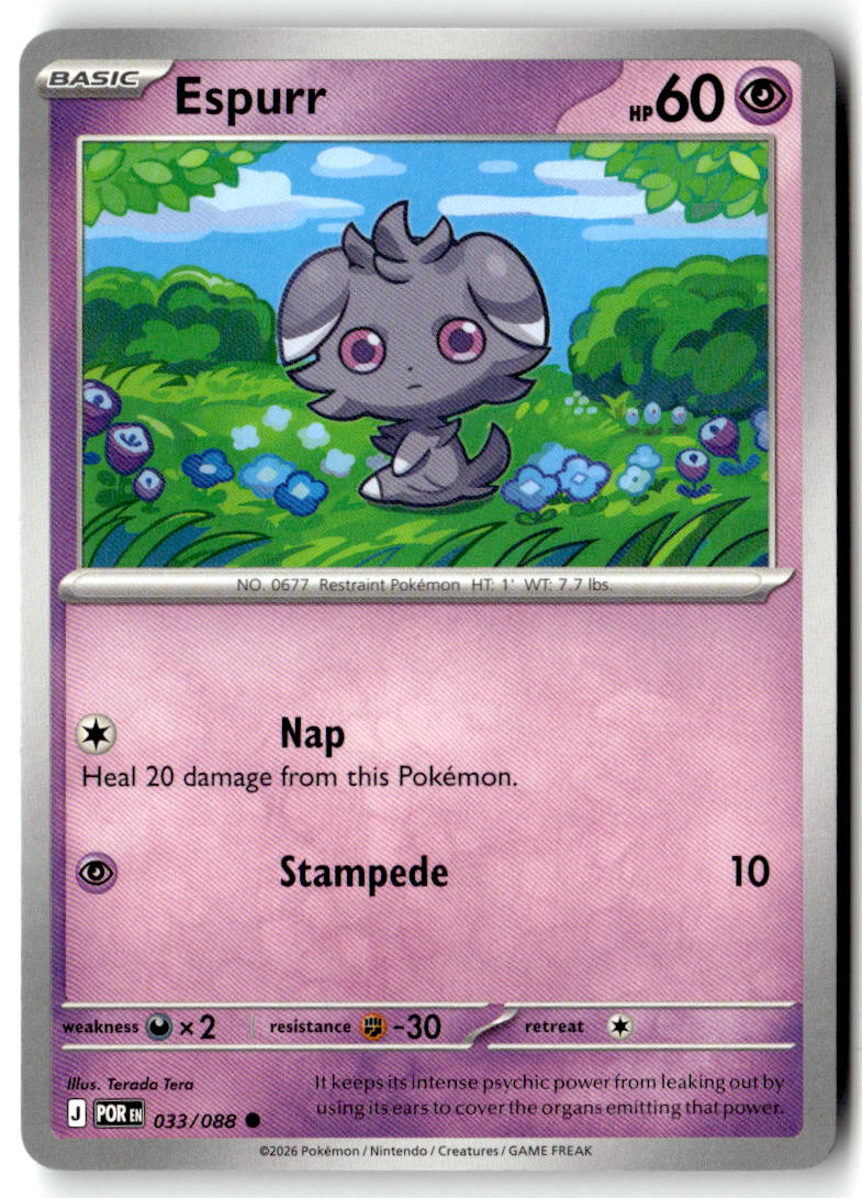 Front of Espurr 033/088 from Perfect Order