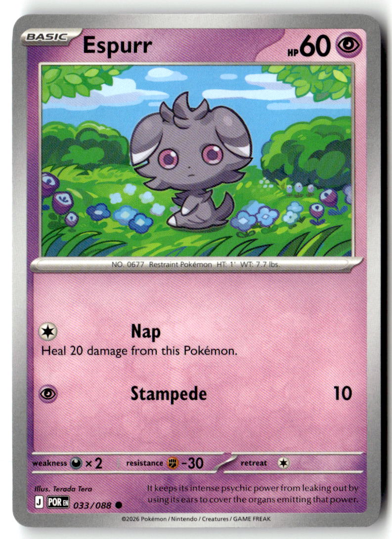 Front of Espurr 033/088 from Perfect Order
