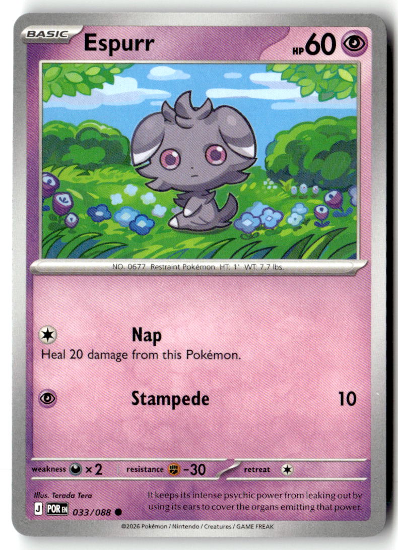 Front of Espurr 033/088 from Perfect Order