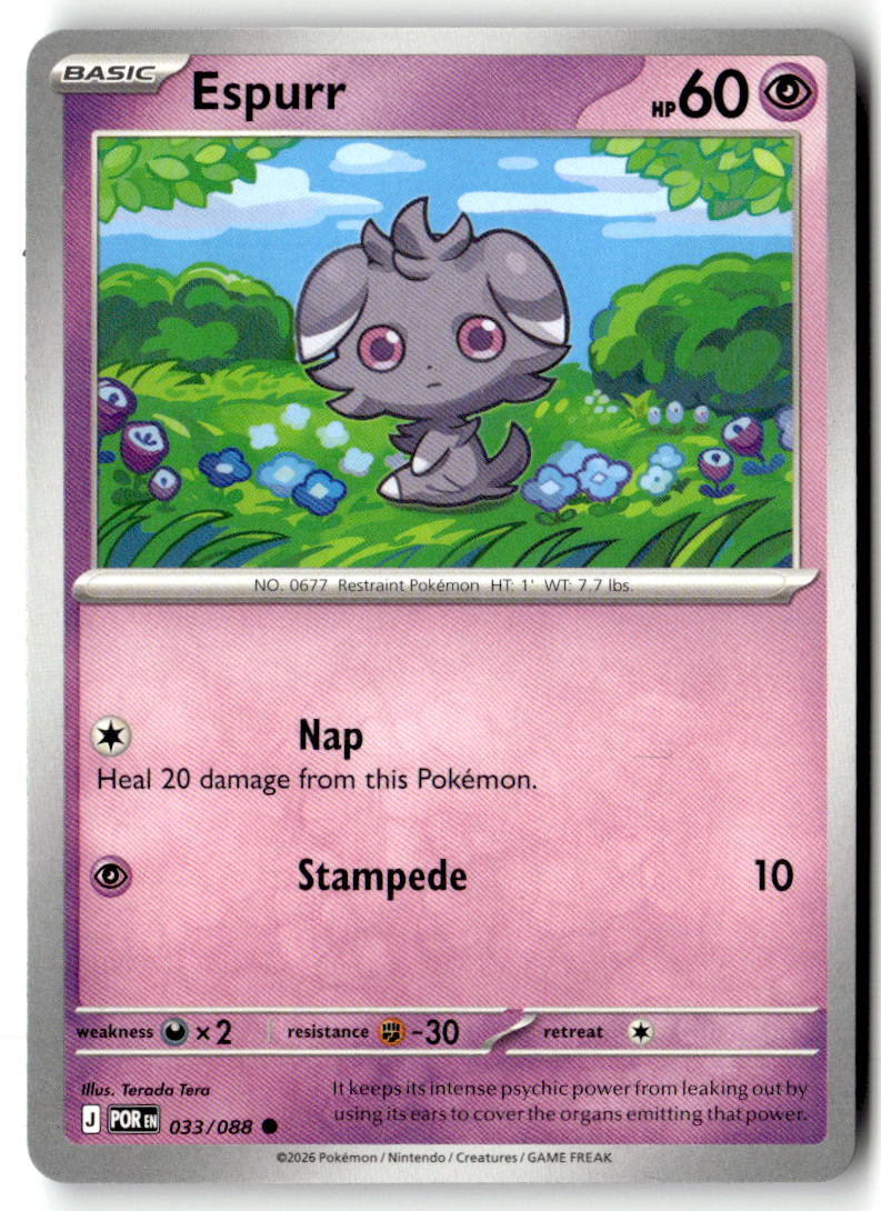 Front of Espurr 033/088 from Perfect Order