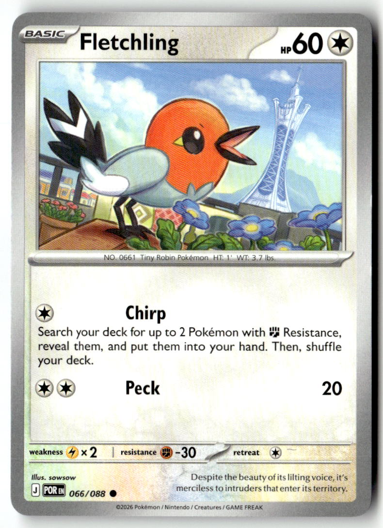 Front of Fletchling 066/088 from Perfect Order