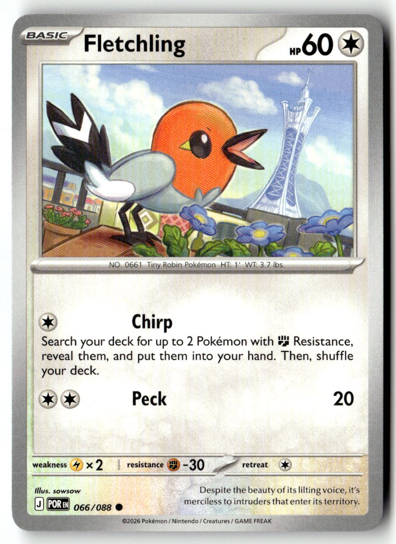 Front of Fletchling 066/088 from Perfect Order