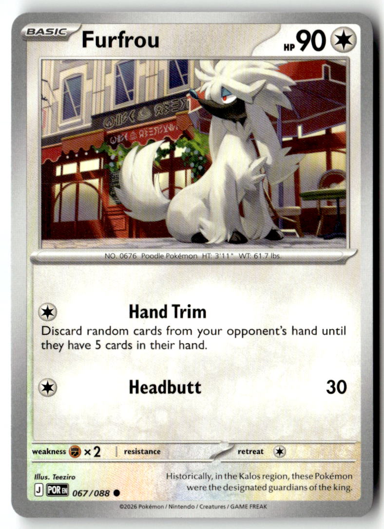 Front of Furfrou 067/088 from Perfect Order